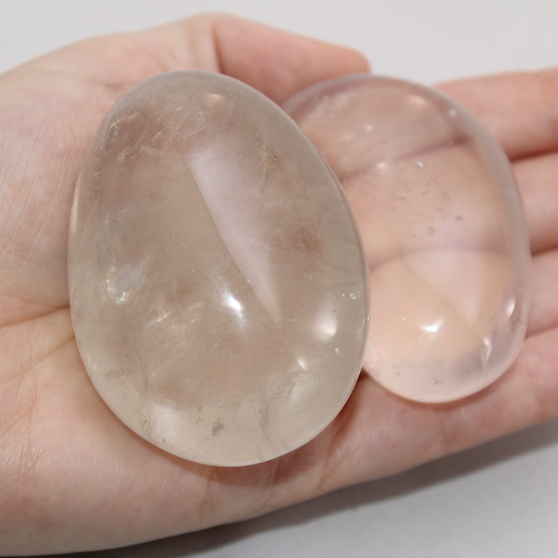 Clear Quartz Palm Stone