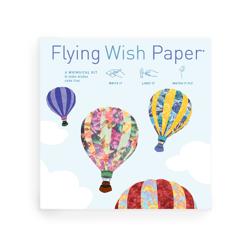 Hot Air Balloons Flying Wish Paper Large Kit